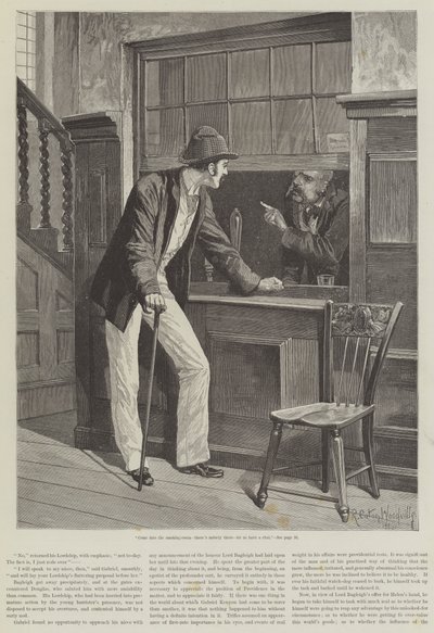 Zynisches Glück, eine Geschichte eines Mannes mit Gewissen, von David Christie Murray von Richard Caton Woodville junior